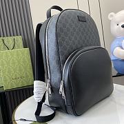 Gucci Medium GG Backpack With Tag Black 40x29x14cm - 4