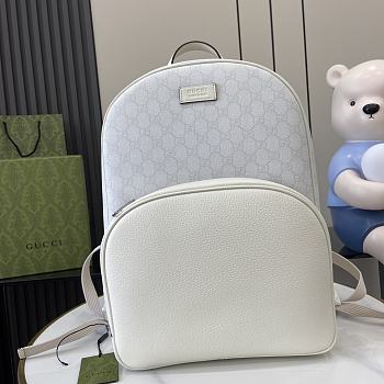 Gucci Medium GG Backpack With Tag White 40x29x14cm