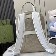 Gucci Medium GG Backpack With Tag White 40x29x14cm - 5