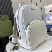 Gucci Medium GG Backpack With Tag White 40x29x14cm - 4