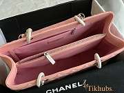 Chanel Shopping Tote Caviar Silver Pink 33x24x13cm - 5