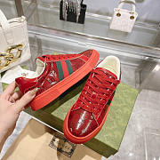 Gucci Ace GG Crystal Canvas Red Sneaker - 3