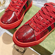 Gucci Ace GG Crystal Canvas Red Sneaker - 2