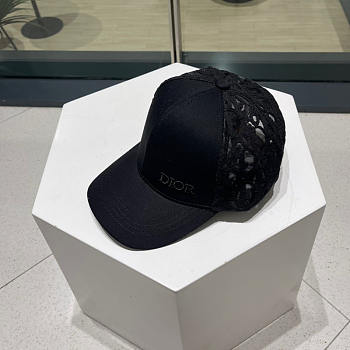 Dior Baseball Hat Duck Cap Black