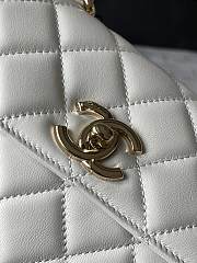 Chanel Trendy Top Handle Bag White 19.5cm - 3