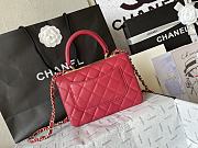 Chanel Mini Trendy Top Handle Red Bag 19.5cm - 5