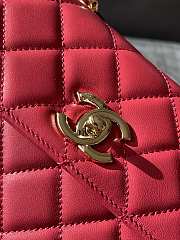 Chanel Mini Trendy Top Handle Red Bag 19.5cm - 2