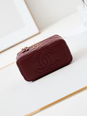 Chanel Vanity Case Wine Bag 17x9.5x8cm - 5