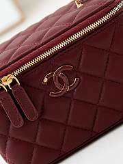 Chanel Vanity Case Wine Bag 17x9.5x8cm - 4