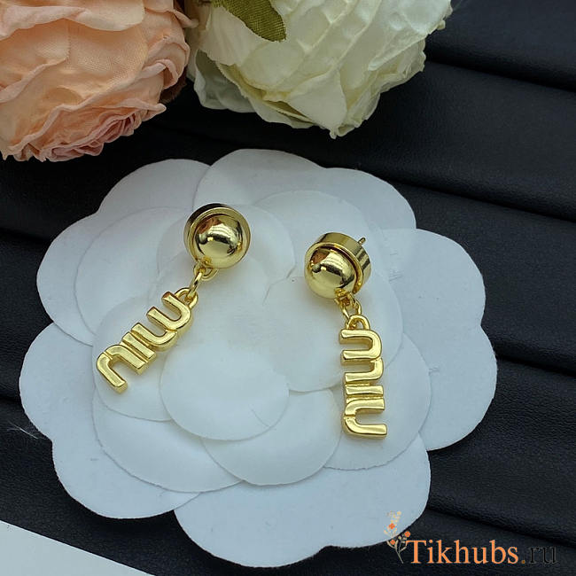 Miu Miu Gold Earrings - 1