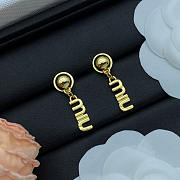 Miu Miu Gold Earrings - 2