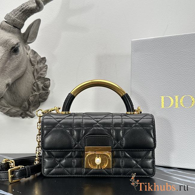 Dior Mini Ange Bag Black 20 x 12 x 5 cm - 1