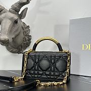 Dior Mini Ange Bag Black 20 x 12 x 5 cm - 5