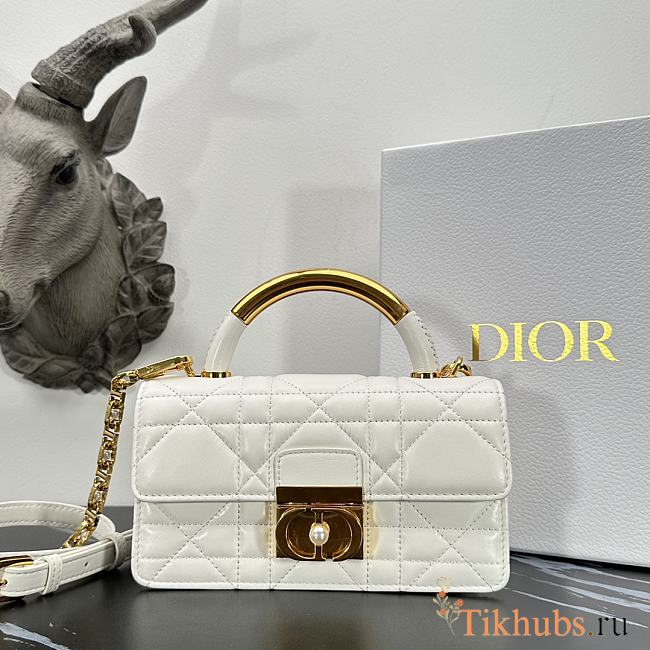 Dior Mini Ange Bag White 20 x 12 x 5 cm - 1