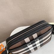 Burberry Check Crossbody Bag Brown 25x15x18cm - 2