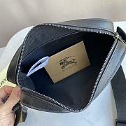 Burberry Check Crossbody Bag Black 25x15x18cm - 5