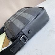 Burberry Check Crossbody Bag Black 25x15x18cm - 4