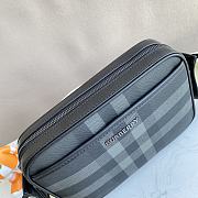 Burberry Check Crossbody Bag Black 25x15x18cm - 2