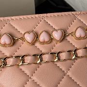 Chanel Clutch With Strap Pink Bag 13x19x8cm - 2