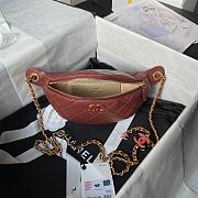 Chanel Fanny Pack Bag Wine 28x12x6cm - 4