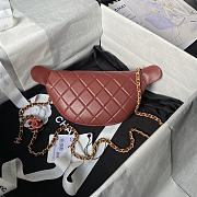 Chanel Fanny Pack Bag Wine 28x12x6cm - 6