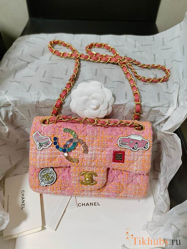 Chanel Small Flap Bag Orange 20cm - 1