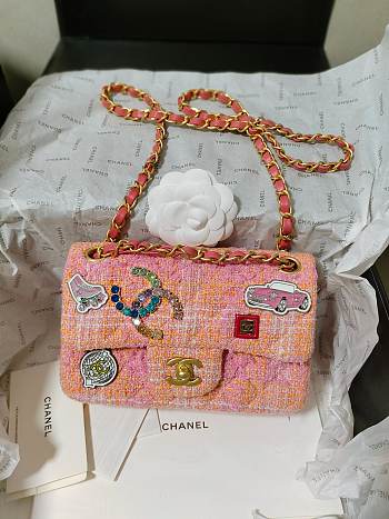 Chanel Small Flap Bag Orange 20cm