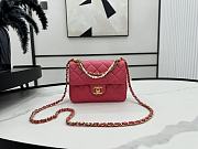 Chanel Mini Flap Bag Pink Lambskin 14.5 x 19.5 x 7.5 cm - 1