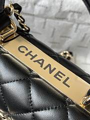 Chanel Mini Trendy Top Handle Black Bag 19.5cm - 4