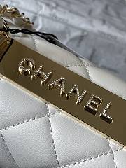 Chanel Trendy 24C Top Handle White 19.5x14.5x5.8cm - 6