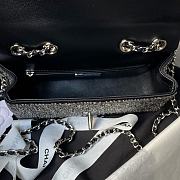 Chanel Flap Bag Crystal Black 20cm - 6