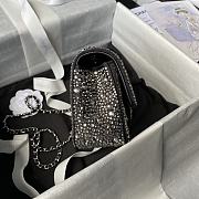 Chanel Flap Bag Crystal Black 20cm - 5