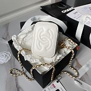 Chanel Mini Vanity Case White Bag 11x8.5x7cm - 4