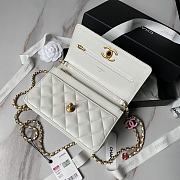 Chanel Wallet On Chain Woc White 19cm - 4