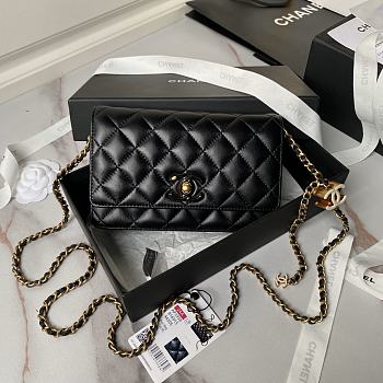 Chanel Wallet On Chain Woc Black 19cm