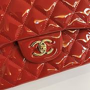 Chanel Jumbo Flap Bag Red Patent Gold 30cm - 4