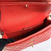 Chanel Jumbo Flap Bag Red Patent Gold 30cm - 2