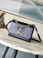 Louis Vuitton LV Epi Twist MM Black 23 x 17 x 9.5 cm - 1