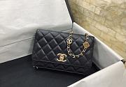 Chanel Wallet On Chain 23A Black 19x13x3.5cm - 1