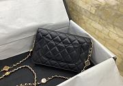 Chanel Wallet On Chain 23A Black 19x13x3.5cm - 6