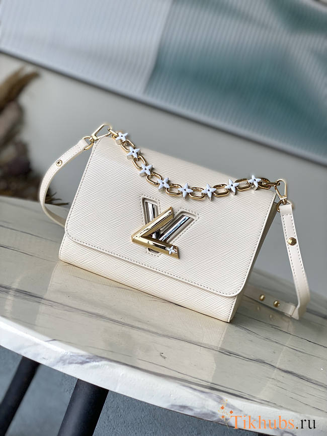 Louis Vuitton LV Epi Twist MM White 23 x 17 x 9.5 cm - 1