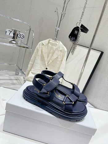 Dior D-Wave Sandal Blue Lambskin