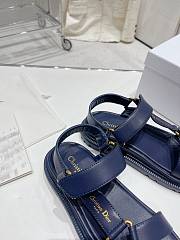 Dior D-Wave Sandal Blue Lambskin - 4