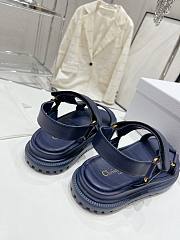 Dior D-Wave Sandal Blue Lambskin - 3