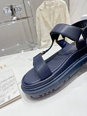 Dior D-Wave Sandal Blue Lambskin - 2