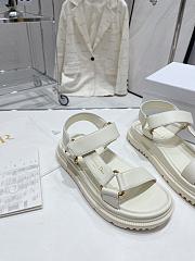 Dior D-Wave Sandal Powder White Lambskin - 5