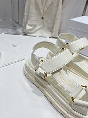 Dior D-Wave Sandal Powder White Lambskin - 4