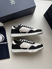 Dior B27 Low-Top Sneaker White Black Denim - 1