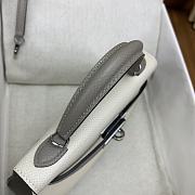 Hermes Epsom Horseshoe Mini Kelly Sellier 20 Nata Etoupe Silver Hardware - 6