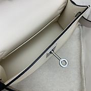 Hermes Epsom Horseshoe Mini Kelly Sellier 20 Nata Etoupe Silver Hardware - 5